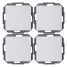 Kopp 652602012 PARIS Profi-Pack 4 arctic white universal switch
