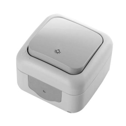 HHG 92551203 Palmiye with symbol light grey IP54 button