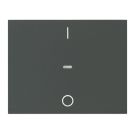 BERKER 80962275 Cover for push button sensor K.1/K.5 | 1-way, IO | matt anthracite