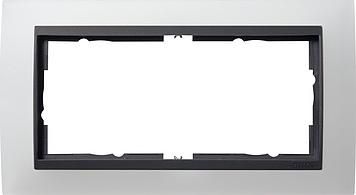 Gira 100224 cover frame 2f without MS for anthracite Gira Event Opaque White