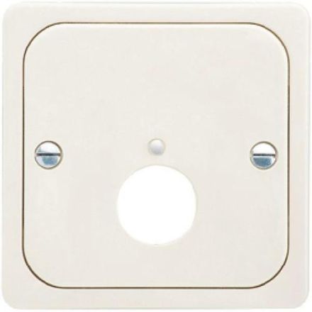 ELSO 203400 central plate DIN socket 3-pin with LED pearl white