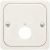 ELSO 203400 central plate DIN socket 3-pin with LED pearl white