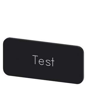Siemens 3SU1900-0AC16-0DV0 label plate 12.5x27 Test