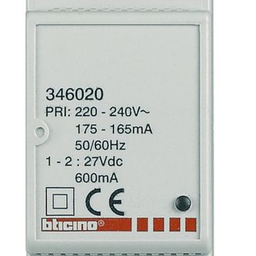 Bticino 346020 Additional power supply for touch screen