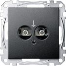 MERTEN MEG2100-0414 equipotential bonding socket insert anthracite System M