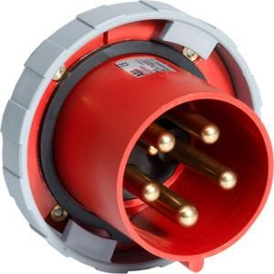 ABB Stotz-Kontakt 2125BU6W, CEE panel-mounted device plug, 125 A 6h, IP67, standard flange, 2CMA167195R1000