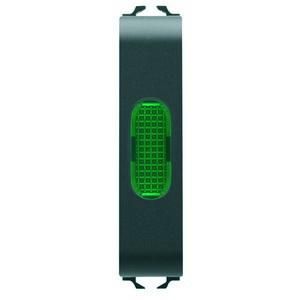 Gewiss GW12642 Green 1/2M black indicator light