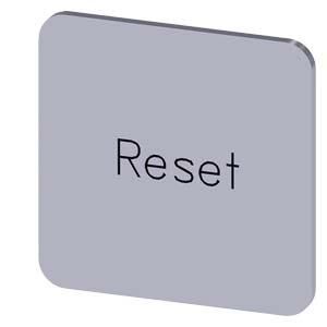 Siemens 3SU1900-0AF81-0DU0 label plate 22x22 Reset