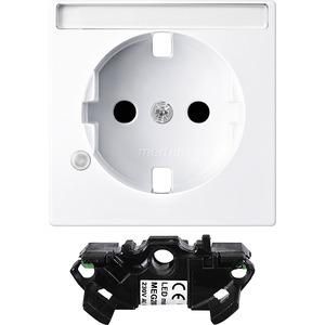 MERTEN MEG2333-0325 Central plate active white glossy