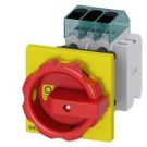 Siemens 3LD3354-1TK53 load disconnector 3LD3 Iu=40A 15.0kW 3-pole red/yellow 1NC+1NO