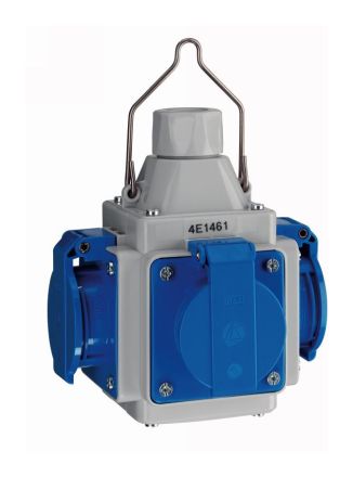 ABL Sursum 4E1561 4xSchuko IP44 grey energy cube