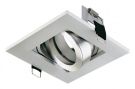 EVN 620414 square rotating/black aluminum GX5.3 max.50W 12V recessed ceiling spotlight