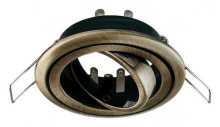 EVN 752422 round black antique brass GX5.3 max.50W 12V recessed ceiling spotlight