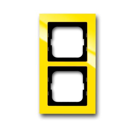 Busch-Jaeger 1722-285 cover frame, 2-way frame yellow