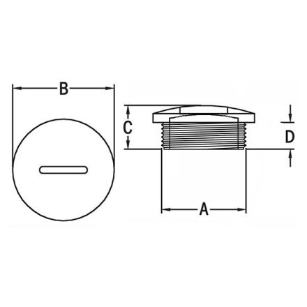HAUPA 250214 Blind disc PG9 blind plug