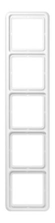 Jung CD585WW frame 5-way, vertical and horizontal mounting, Duroplast, CD 500, alpine white