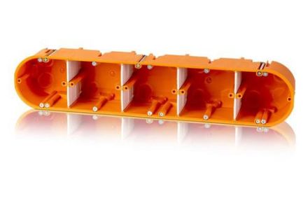 F-TRONIC HW50 hollow wall device box solid, 5-way ø 68