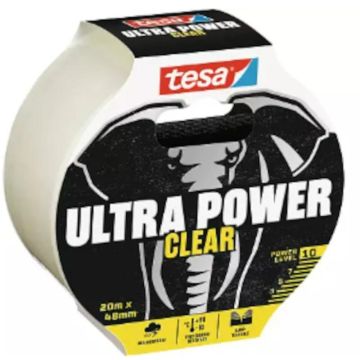 TESA 56497-00000-00 Ultra Power Clear 20m x 48mm