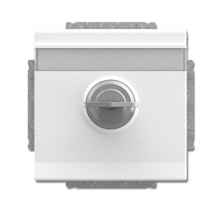 Busch-Jaeger 20 EUKNBSL-84 SCHUKO® socket insert, with hinged lid and lock studio white