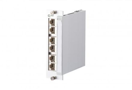 METZ CONNECT 3HE 6xRJ45 E-DATModul Cat.6A 8 (8) aluminum patch panel 19', 130922-02-E