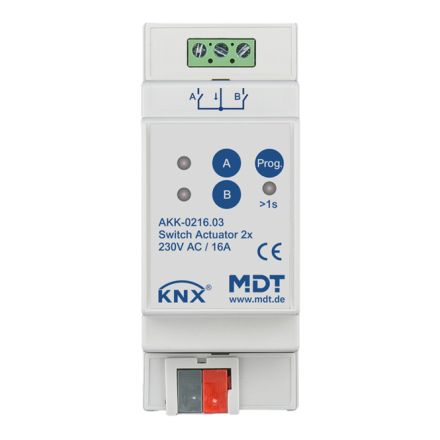 MDT AKK-0216.03 KNX switching actuator compact | 2-way