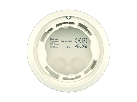 THEBEN Surface box LUXA 103 B WH surface-mounted mounting frame | white