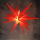 FHS 34153 LED star KS red, Ø 35cm 1LEDww,6/18 hrs,IP44,Batt