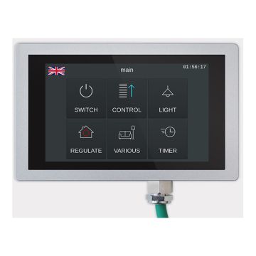 ARCUS 22414065 KNX touch display IP65 | with integrated RTR | aluminum | 4.3 inch