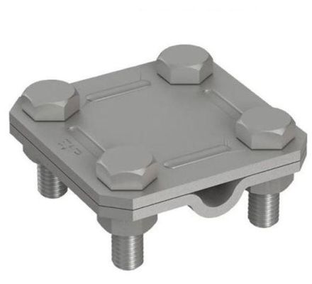Pröpster 2008 S1 V4A flat/round 8-10mm 2-part diagonal cross clamp
