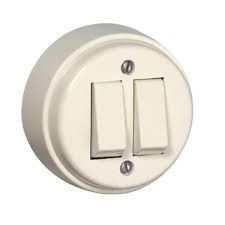 EFAPEL DOUBLE TWO-WAY SWITCH IVORY