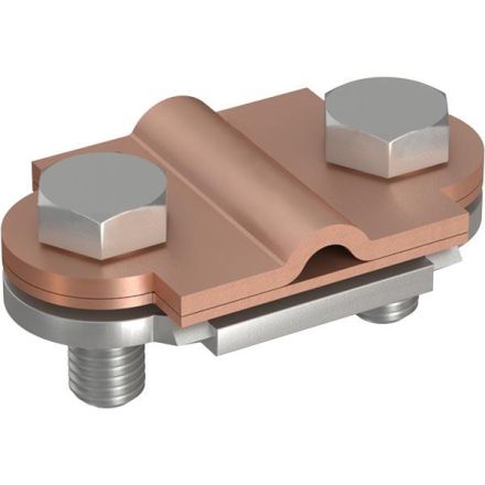Pröpster 1342 Z Cu-St/tZn 3-piece round/flat fl. 30mm Vario clamp