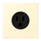 Jung LC521-15201 socket, US standard NEMA, 15 A 125 V ~, screw terminals, without claws, thermoplastic painted, LS series, white ( LC32001 )