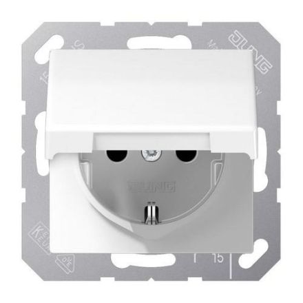 Jung ABAS1520BFKLWW with folding antibacterial socket SCHUKO