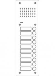 Ritto RGE1811225 Acero pur stainless steel door station audio, 10 WE, stainless steel
