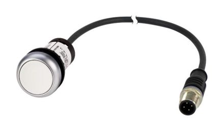 Eaton C22-DR-W-K10-P1 white push button, 185686