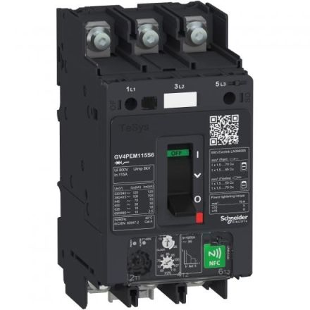 Schneider Electric GV4PEM80S6 TeSys 80A 3P 100kA NFC Multi. Motor protection switch