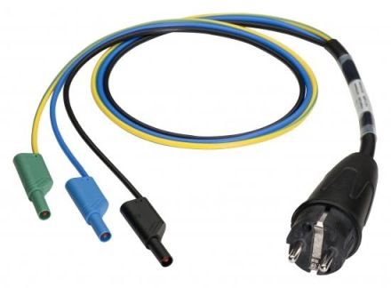 Benning 044142 SCHUKO plug - 4 mm measuring cable measuring adapter