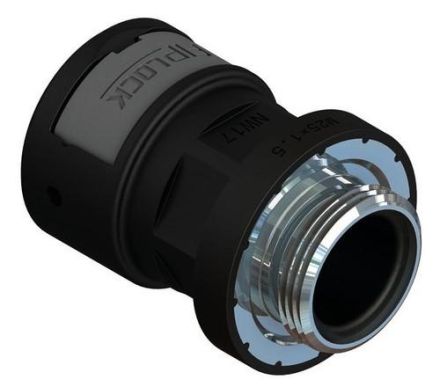 Fränkische Rohrwerke 4890475000 ASPA-36MB-9 black metal metric K connection screw