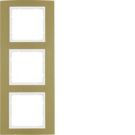 Berker 10133046 frame aluminum, gold/polar white Berker B.3