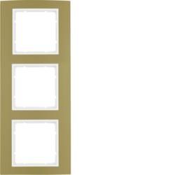 Berker 10133046 frame aluminum, gold/polar white Berker B.3