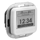 Alre-It UA070006 FTRCUd-210.021#28 with clock BJ SI pure white flush-mounted radio transmitter