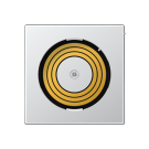 Jung PLADMSAL cover for power supply Plug & Light, thermoplastic painted, series A, aluminium