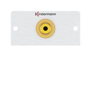 Kindermann 7444000503 Video (Cinch) cable breakout connection panel half panel 50x50mm