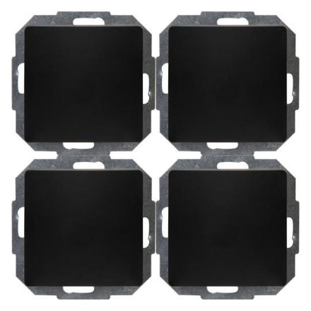 Kopp 652650015 PARIS 4x black matt universal switch