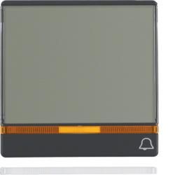 Berker 16966076 rocker with 2 enclosed lenses and large labeling field anthracite including Berk