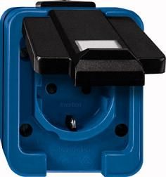 MERTEN 279091 SCHUKO socket blue impact-resistant