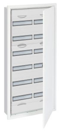 ABB Striebel & John U72R6 small distribution board, flush-mounted 6-row, with frame and door, 2CPX071718R9999