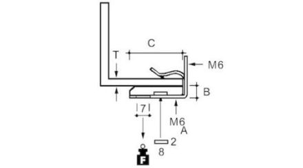 Niedax EH-38 EKLIPS flange mounting