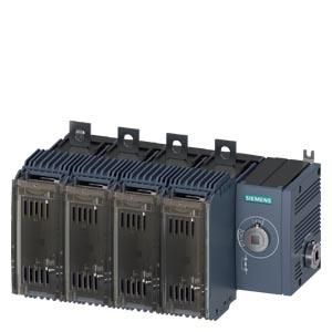 Siemens 3KF2412-4RF11 switch disconnector size 000+00 4p 125A side wall right