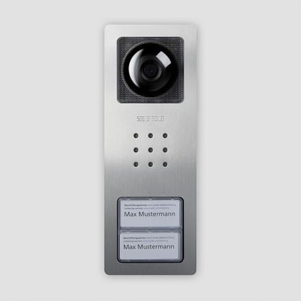 Siedle 210008754-00 CV 850-2-02/BCV 850-2-01 E stainless steel video housing upper part